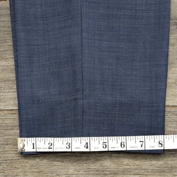 Hugo Boss Slim Fit Suit Men's Jacket Size 44L Pants 34x32 Blue Wool Blend - Picture 15 of 16